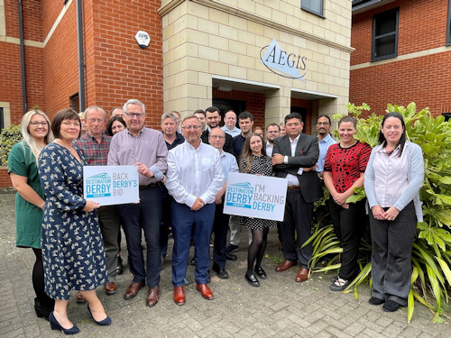 Aegis backing Derby's bid