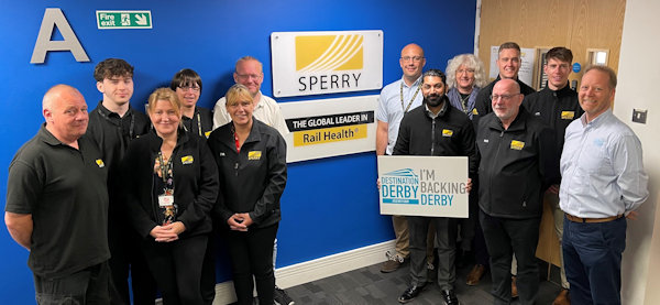 Sperry Rail backing Derby's bid