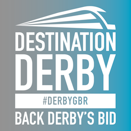 Destination Derby GBR - Back Derby's Bid - gradient square
