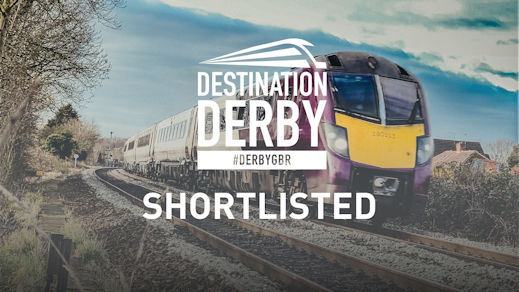 Destination Derby GBR shortlisted - view of train